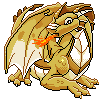 Western Dragon Adult Gold Animated File